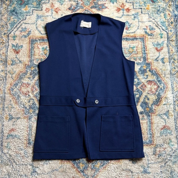 Vintage 70s Jantzen Dual Pocket Vest Large - Picture 1 of 4